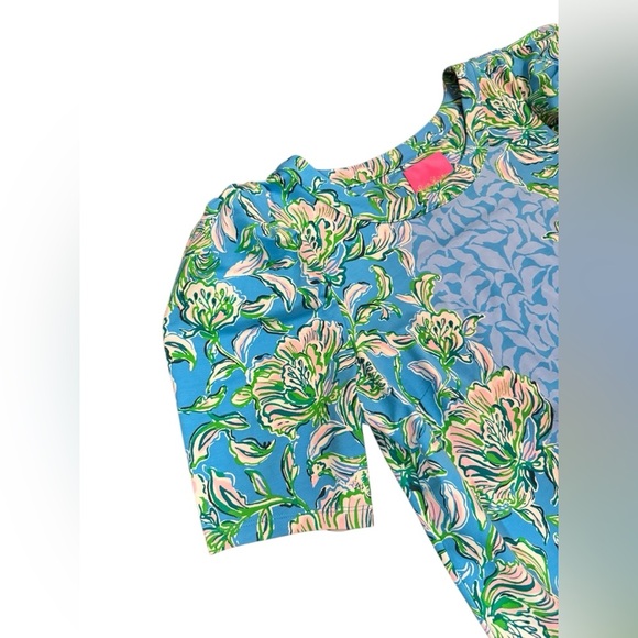 Lilly Pulitzer Harriet Dress in Color Cumulus Blue Chick Magnet Size XL - Picture 4 of 10